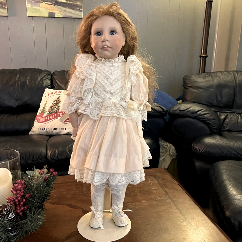 Vintage porcelain doll